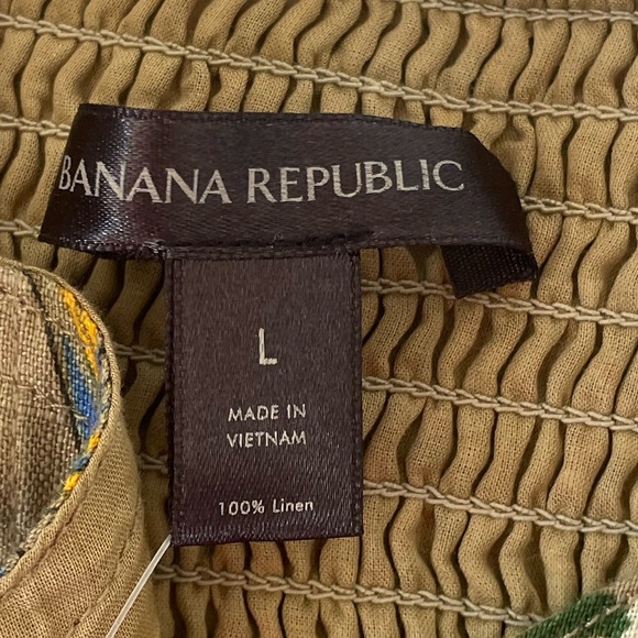 Banana Republic Linen Meridian Tie Back Crop Top - Picture 6 of 10